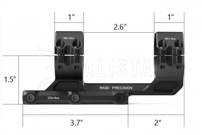 Montaje Arken de una pieza 20MOA 22mm/34mm