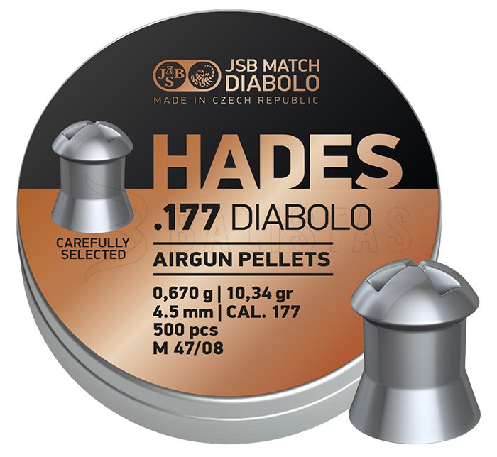 Diábolo JSB Hades 4,5 mm 500 uds.