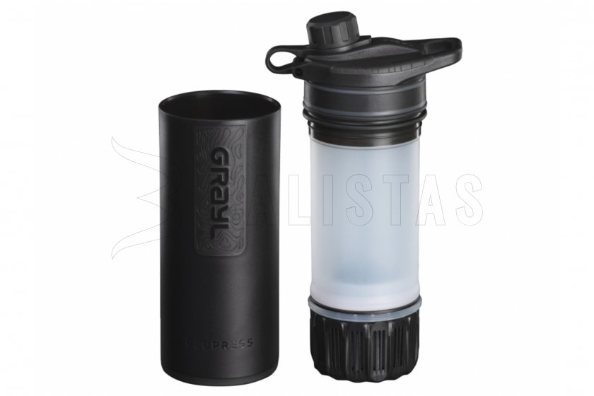 Grayl GeoPress 0,71l botella filtrante negra