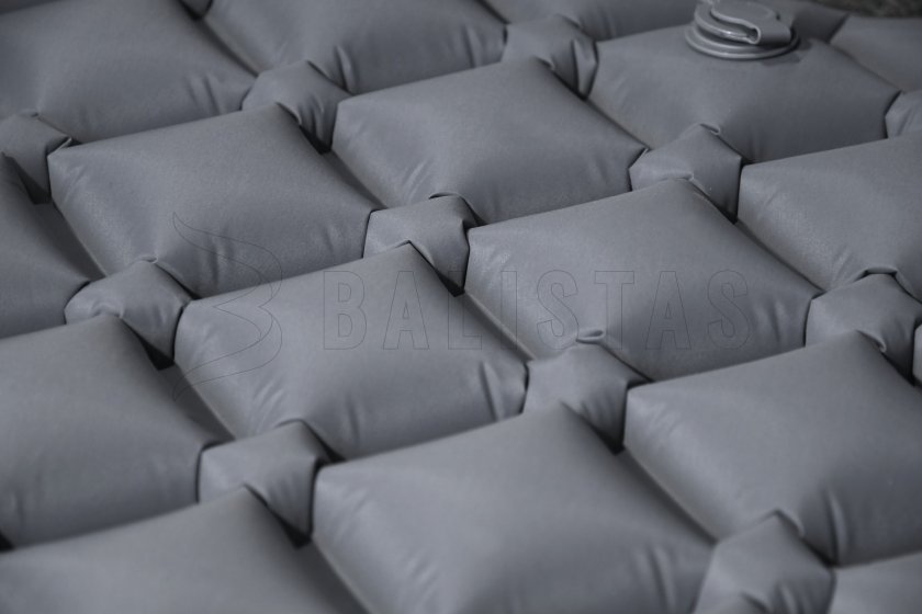 Colchoneta hinchable para coche CRYSTAL 195x58x5cm gris