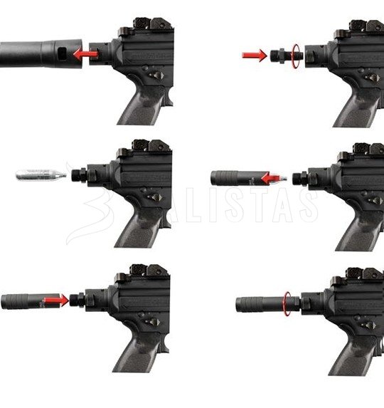 Adaptador para CO2 12g Sig Sauer MPX/MCX
