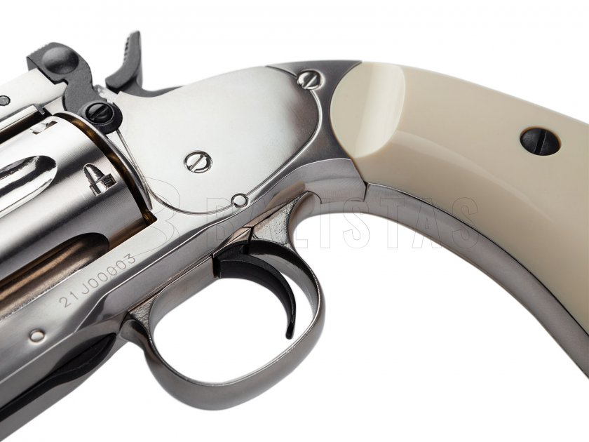 Revólver de aire comprimido ASG Schofield 6" Plata 4,5mm Diabolo