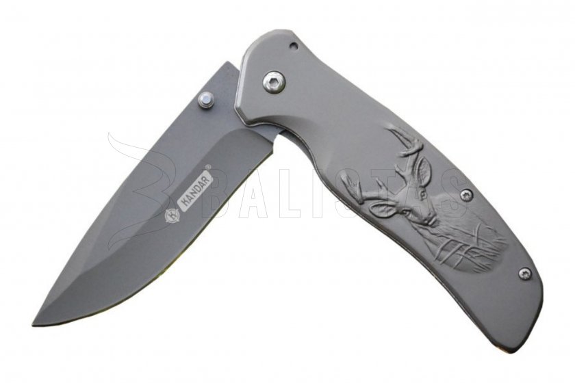 Cuchillo Kandar N304 ciervo plateado