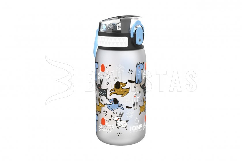 ION8 Botella a Prueba de Fugas 400ml Gris con Perros