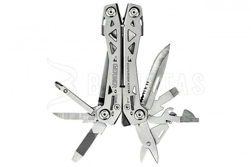 Set alicates Gerber Suspension-NXT + Mini navaja Paraframe, Estuche de regalo