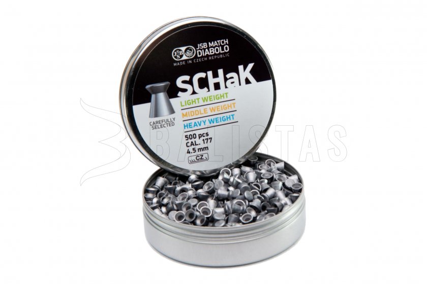Diábolo JSB SCHaK 4,50mm 0,520g 500pcs