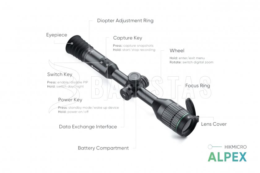 Visión nocturna Hikmicro ALPEX A50T 850nm