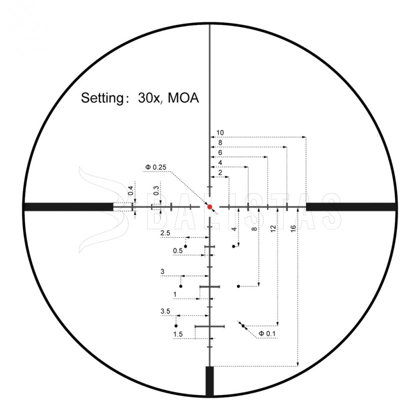 Visor Vector Optics Continental x6 5-30X56 SFP VECON-CDM MOA