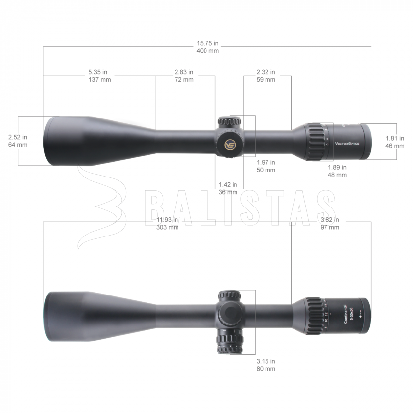 Visor Vector Optics Continental x6 5-30X56 SFP VECON-CDM MOA