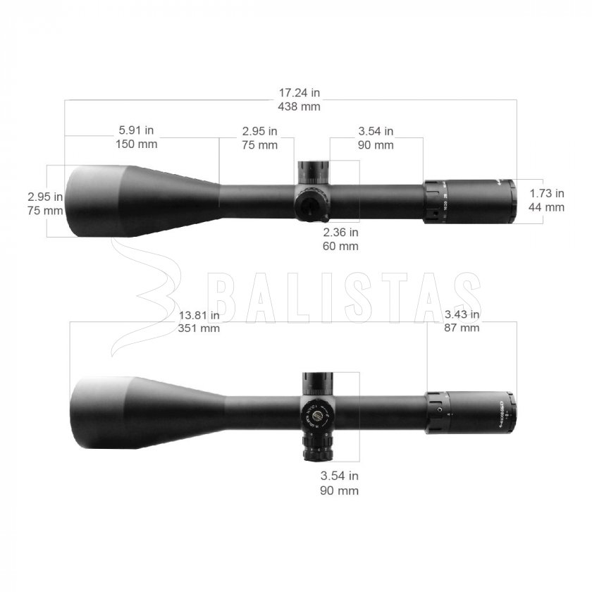 Visor Vector Optics Zalem 4-48x65 ED SFP BDC MOA