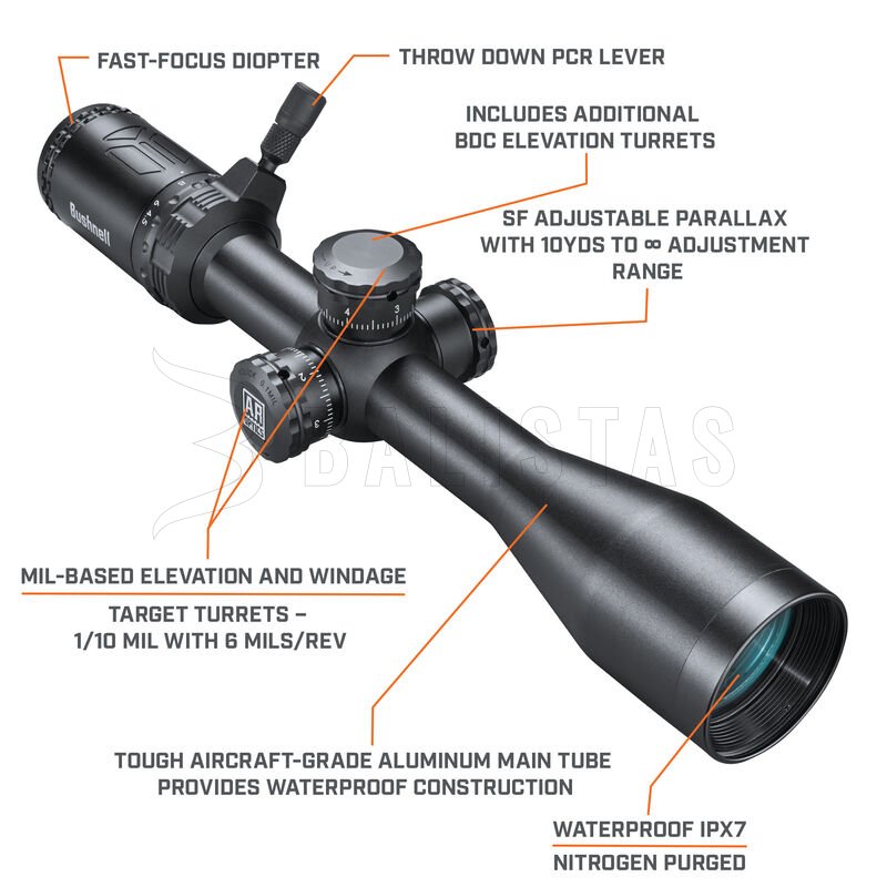 Visor Bushnell AR Optics 4,5-18x40mm Windhold MRAD