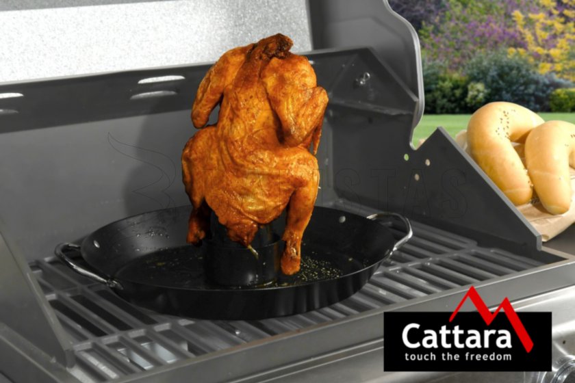 Sartén con soporte para pollo Cattara