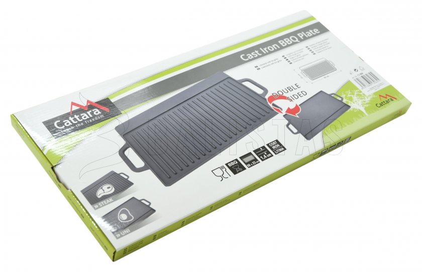 Placa grill doble cara 50x23x1,4cm