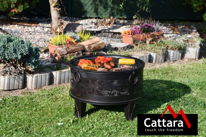 Chimenea SANTORIN de cobre patinado con tapa