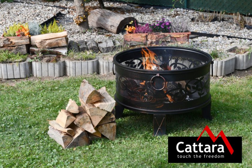 Chimenea SANTORIN de cobre patinado con tapa
