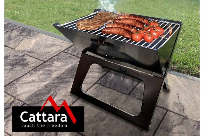 Parrilla de carbón plegable Piran 28x43cm