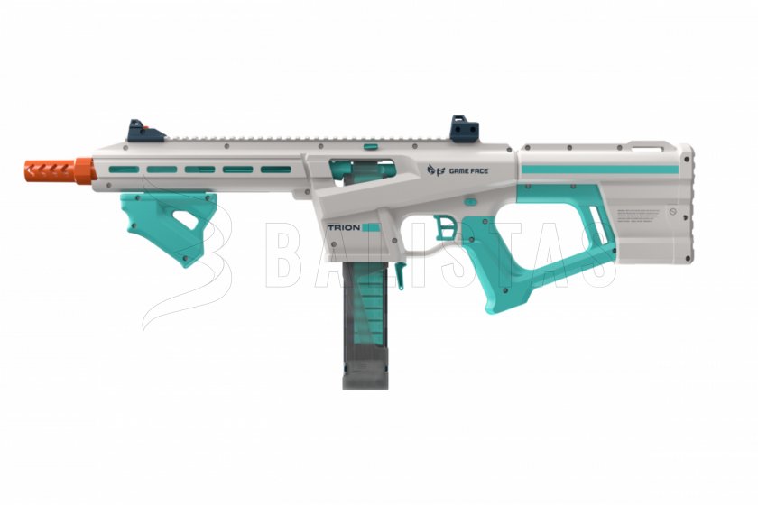 Rifle bláster Game Face Trion para dardos de espuma azul
