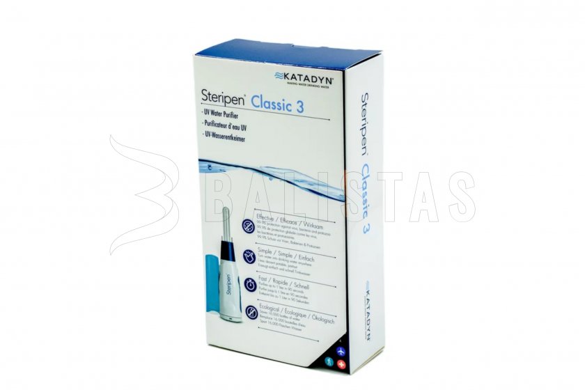 Purificador de agua UV de viaje Steripen Classic 3