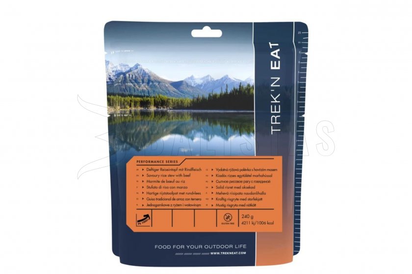 Cazo viajero de ternera con arroz 1000+ kcal Trek'n Eat (sin gluten) 2