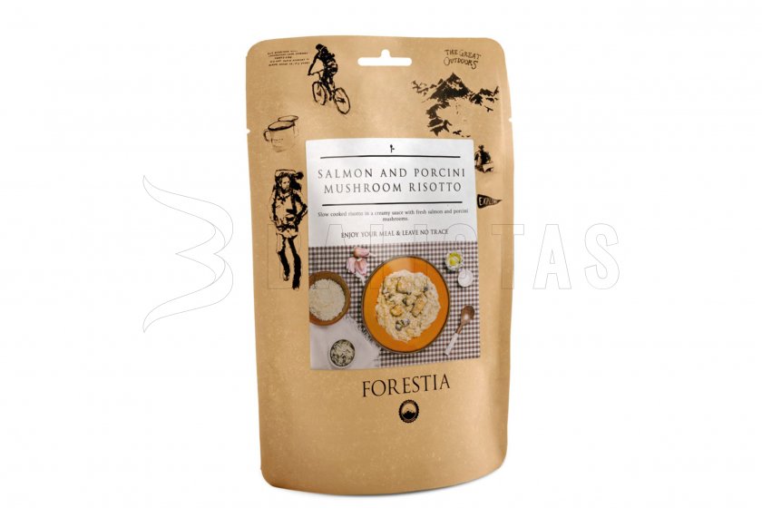 Risotto de salmón con setas Forestia