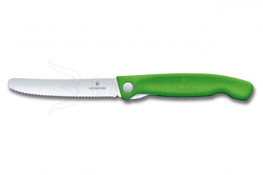Cuchillo para verduras Victorinox de hoja ondulada Verde