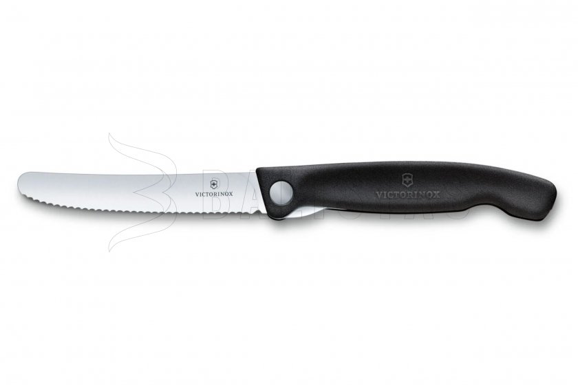 Cuchillo para verduras Victorinox de hoja ondulada Negro