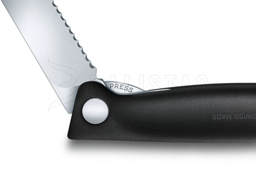 Cuchillo para verduras Victorinox de hoja ondulada Negro