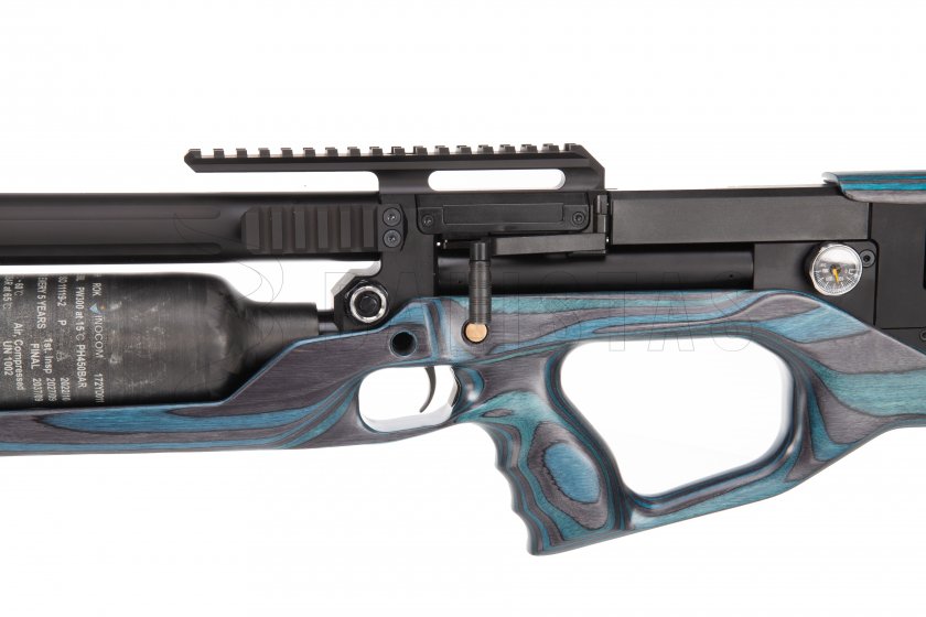 Carabina de aire comprimido AirMaks Krait WX 700cc 6,35mm Azul Lamino