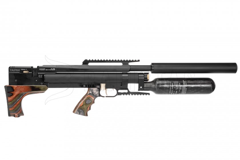 Carabina de aire comprimido Taipan Veteran II TAC 550mm 6,35mm Bosque laminado (2024)