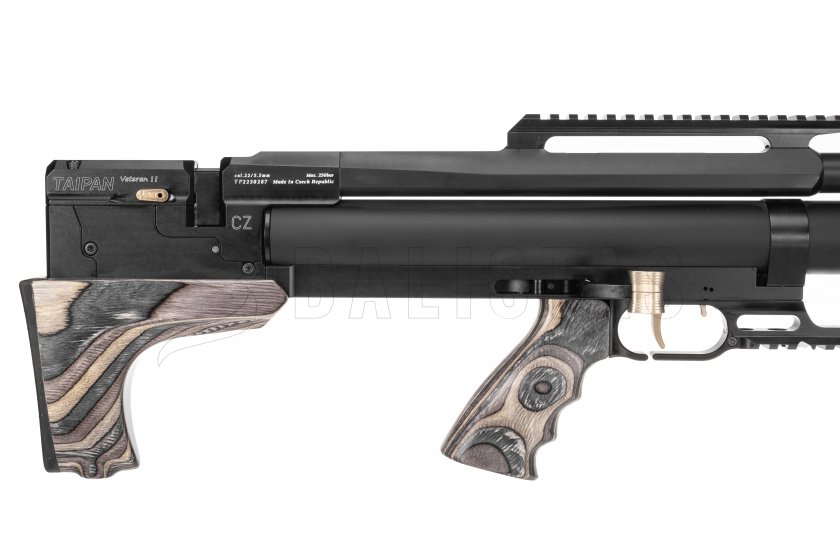 Carabina de aire comprimido Taipan Veteran II TAC 550mm 6,35mm Laminado Gris (2024)