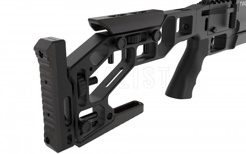 Carabina de aire EPIC TWO 6,35mm, CZ 550mm, CFB, Arca-Swiss L, culata plegable