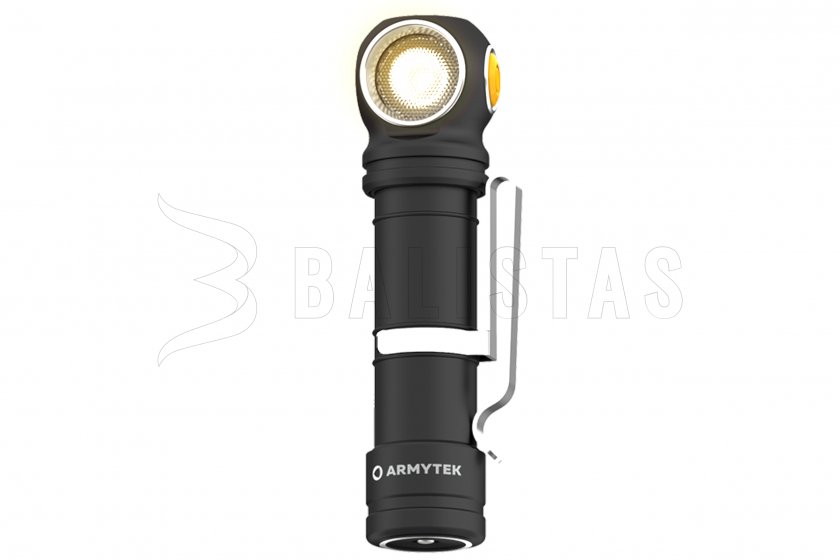 Frontal Armytek Wizard C2 Pro MAX luz cálida
