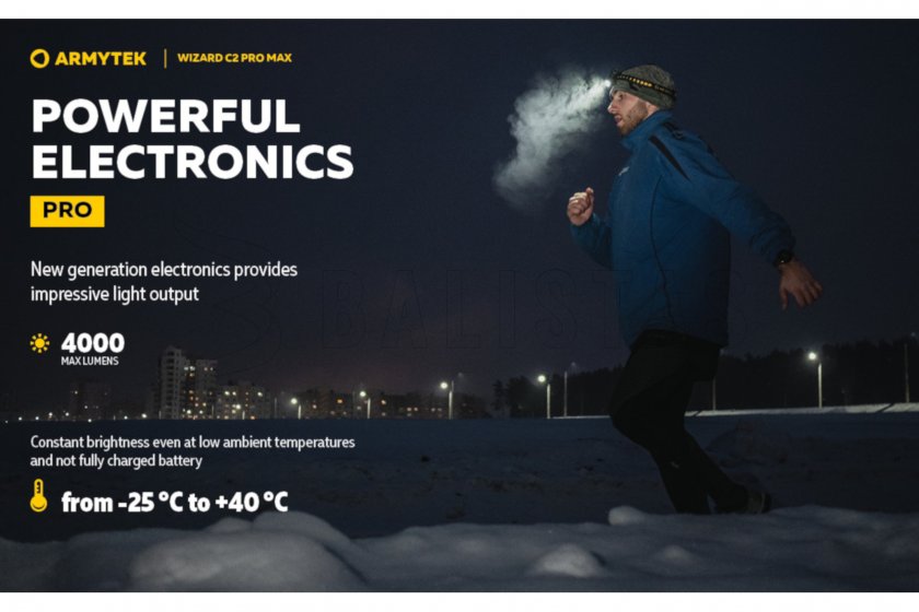 Linterna frontal Armytek Wizard C2 Pro MAX Luz Fría
