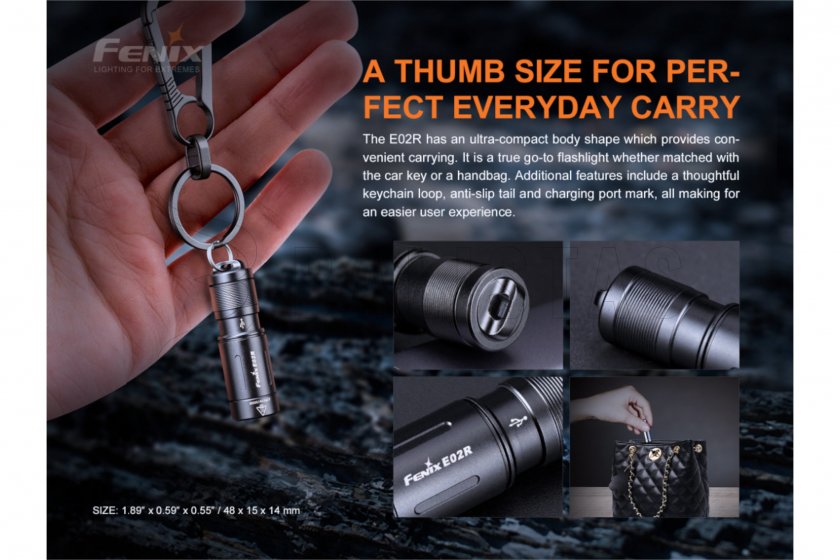 Juego de linterna frontal Fenix HM71R y linterna Fenix E02R