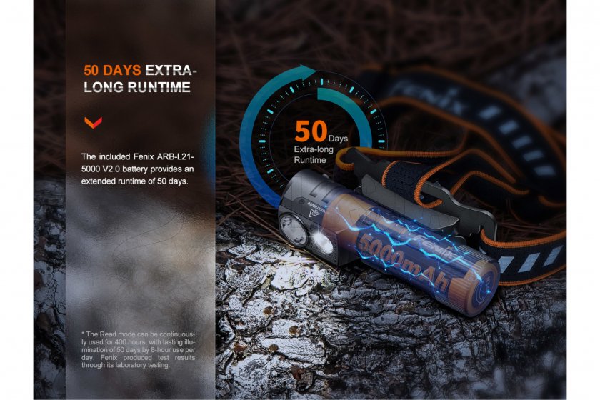 Juego de linterna frontal Fenix HM71R y linterna Fenix E02R