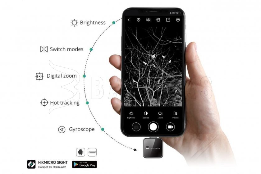 Cámara termográfica para smartphone Hikmicro EXPLORER E20 Plus