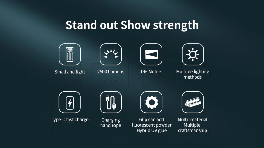 Linterna Wuben X2 Negra