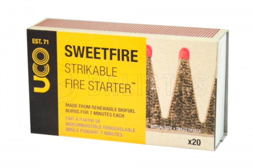 Pastillas de encendido UCO SweetFire Match Point 20 uds