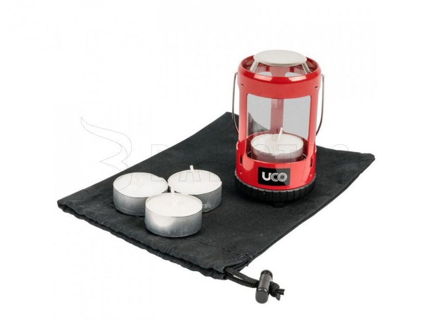 Linterna para velas de té UCO Mini Set rojo