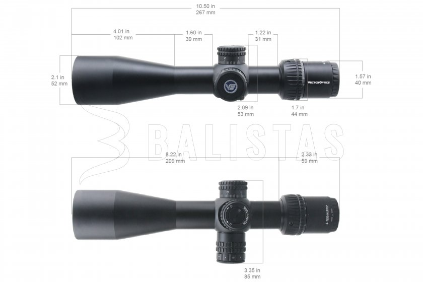 Visor Vector Optics Veyron 4-16x44 IR FFP Compact