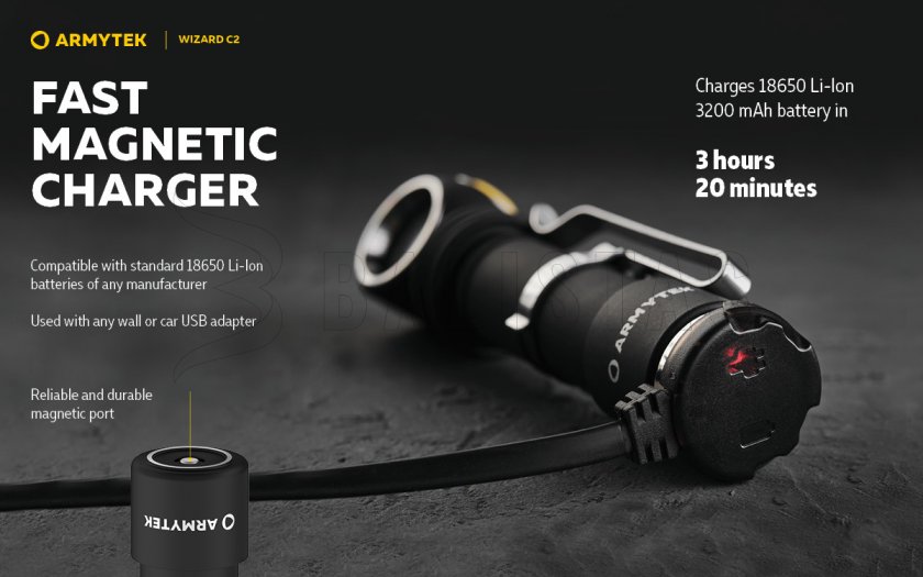 Armytek Wizard C2 Linterna frontal de luz fría