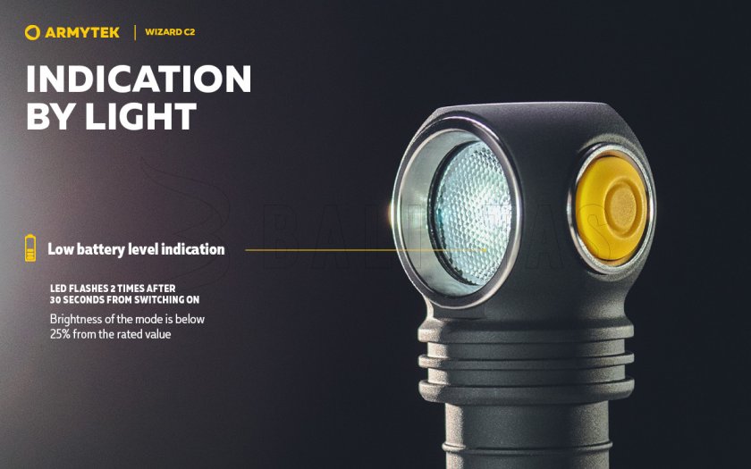Armytek Wizard C2 Linterna frontal de luz fría