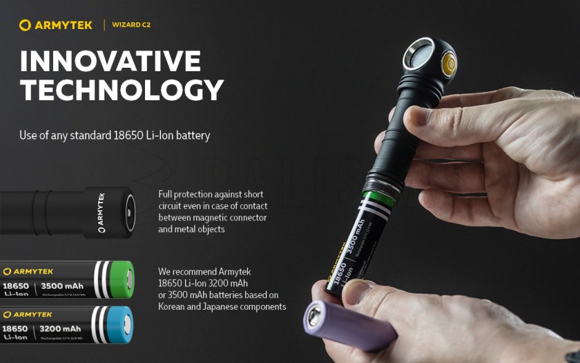 Armytek Wizard C2 Linterna frontal de luz fría