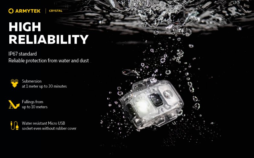 Linterna frontal multifunción Armytek Crystal Green