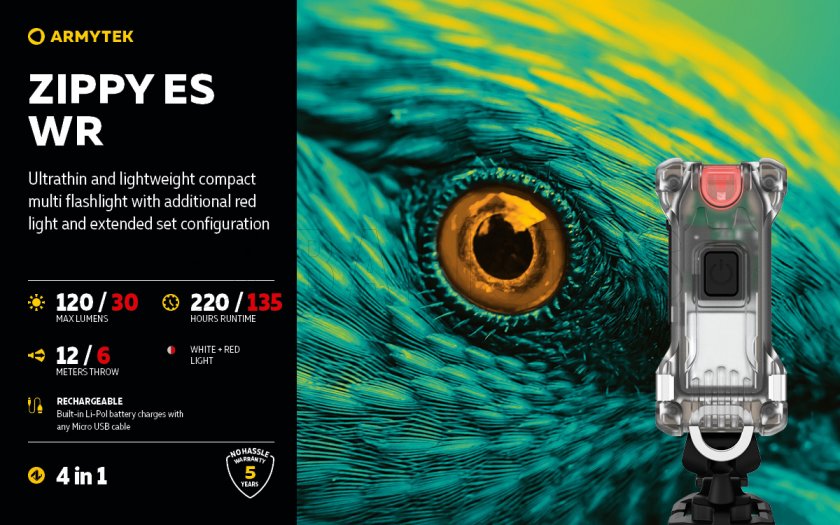 Llavero Armytek Zippy ES WR Red