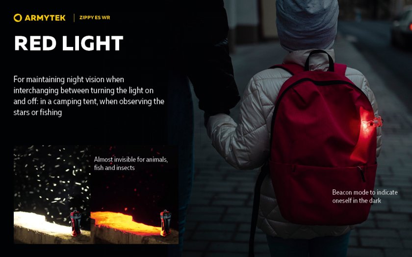 Llavero Armytek Zippy ES WR Red