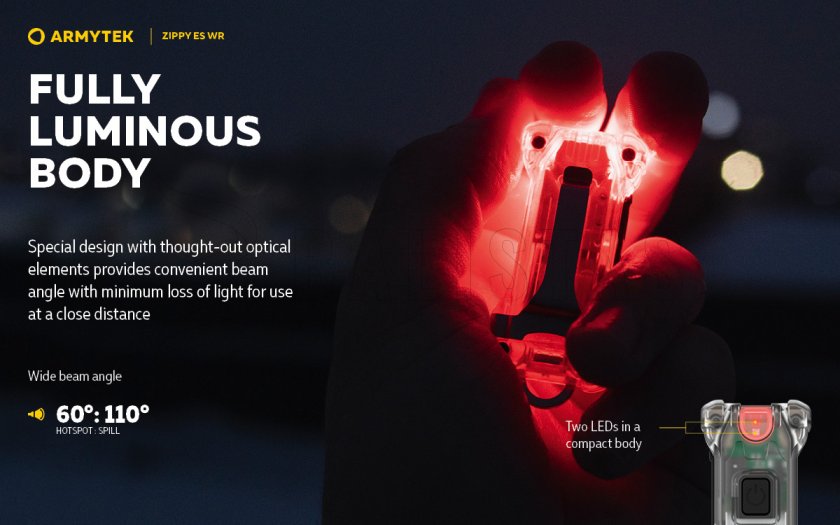 Llavero Armytek Zippy ES WR Red