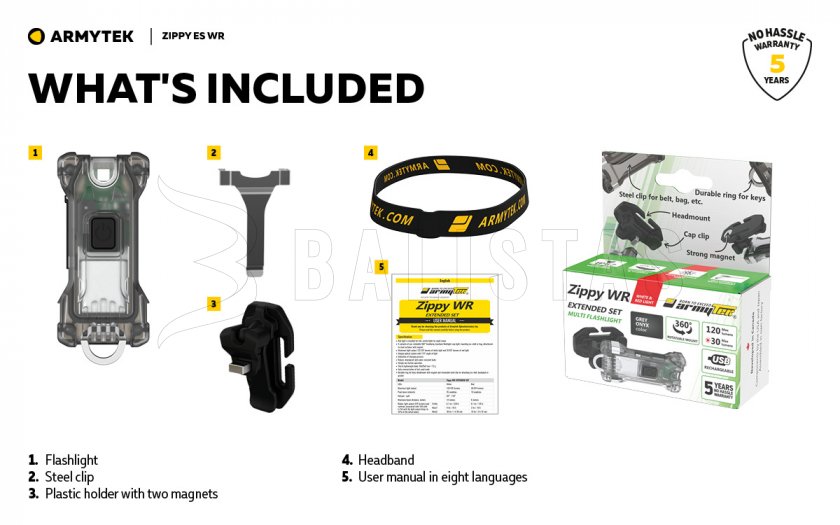 Llavero Armytek Zippy ES WR Red