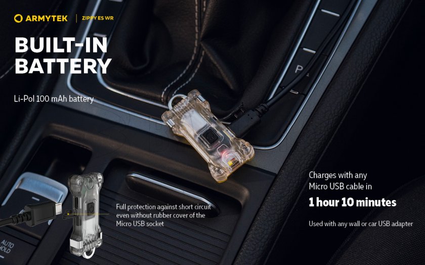 Llavero Armytek Zippy ES WR Red