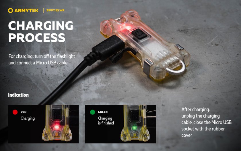Llavero Armytek Zippy ES WR Red